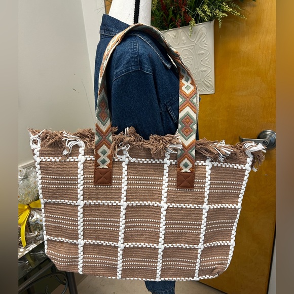 pretty simple Handbags - Eden Boho Fringe Tote Bag